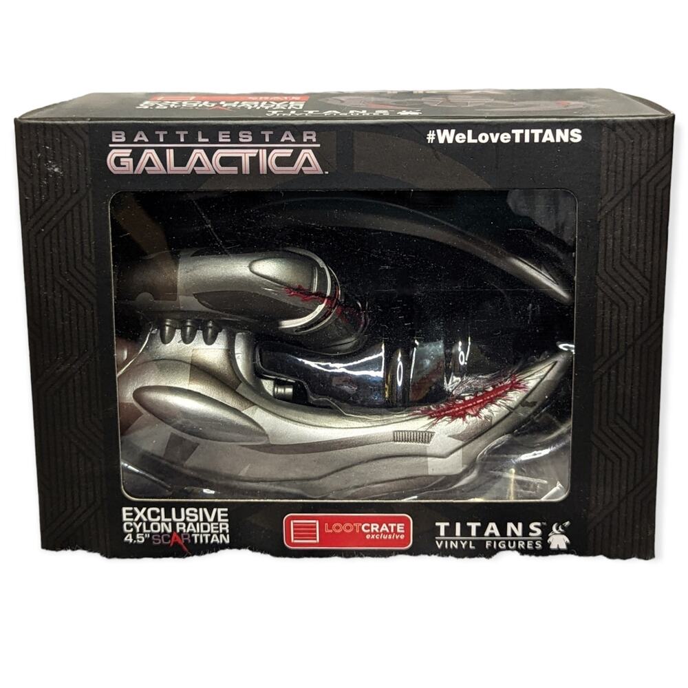 NWT LootCrate Exclusive Battlestar Galactica Cylon Raider Scar Titan 4.5" Figure